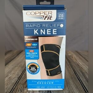 Copper fit rapid release knee wrap
